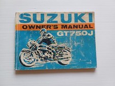 SUZUKI GT 750 J 1971  manuale uso manutenzione INGLESE originale moto