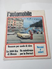 RIVISTA L'AUTOMOBILE IN COPERTINA 100 KM DI MONZA AUTODROMO FERRARI APR. 1972
