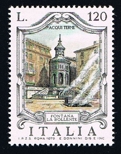 Italia francobollo fontana - 1,