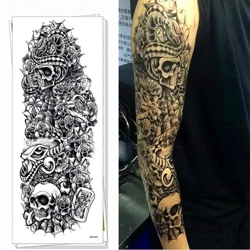Tatuaggio temporaneo teschio