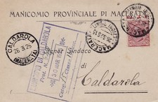 MACERATA: testatina - Manicomio Provinciale -dimissioni per avanzamento avvenuto