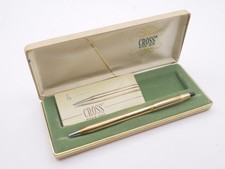 Penna a sfera/Ballpoint Cross Gold Plated vintage full set