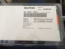 Inchiostro MUTOH Rockhopper Spitfire Blizzard / RJ80MSU-44BK NERO solvente INCHIOSTRO-1201