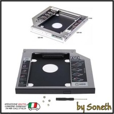 BOX ADATTATORE PER HARD DISK HD SSD CADDY FRAME PER NOTEBOOK SATA 3 DVD CD ROM