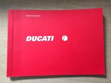 LIBRETTO DI GARANZIA DUCATI ORIGINALE MODELLO SOTTILE