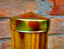 Copri palo zincato tappo cappuccio copripalo per recinzioni in legno coperchio 