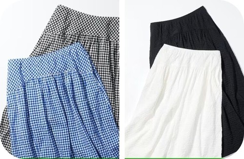 Uniqlo seersucker volume gonna - uniqlo,