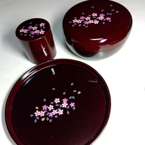 Set lacca giapponese vintage