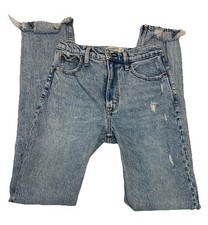 Jeans donna Abercrombie & Fitch anni 90 skinny vita alta effetto invecchiato taglia 26/2L