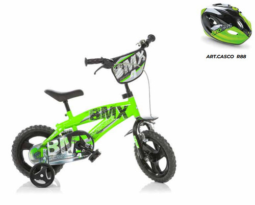 Bmx verde nera bicicletta 4 - verde-nera,