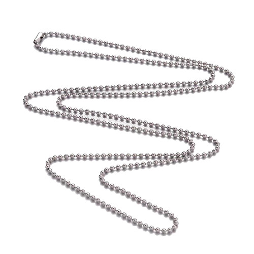Collana catenina acciaio - collana,