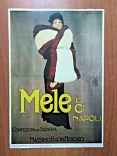 MARCELLO DUDOVICH riproduzione manifesto MELE & C. Napoli confezioni signora 