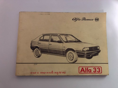 Alfa libretto uso e - 33,