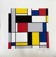 Piet Mondrian, Litografia (Max Bill _Moholy-Nagy)