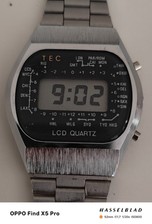 Orologio Digitale TEC Lcd Quartz World Time Vintage 