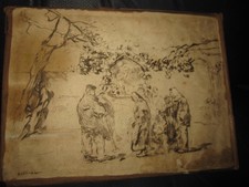 Pietro De Francisco  Incisione con lastra in rame originale Sicilia Palermo