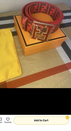 Cintura logo fendi tela - cintura, ff