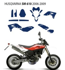 CREA KIT GRAFICHE PERSONALIZZATE 100% HUSQVARNA  610 Sm CROSS MOTARD