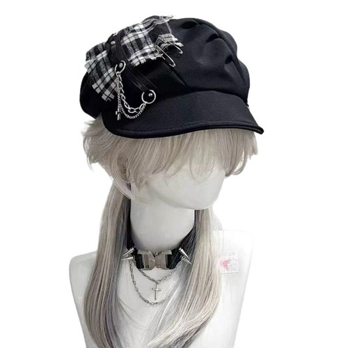 Donna plaid catena basco - plaid,