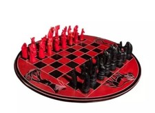 Set scacchi africani fatti a mano - Rosso