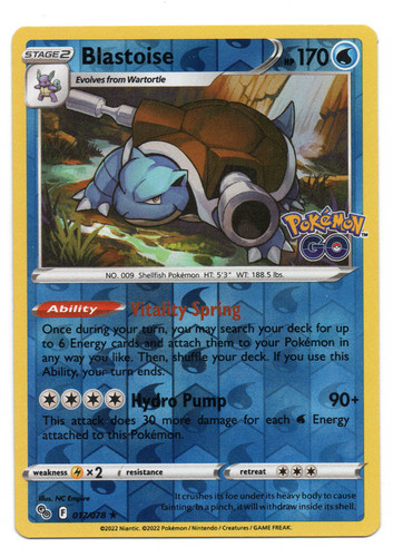 Blastoise reverse holo foil - reverse,