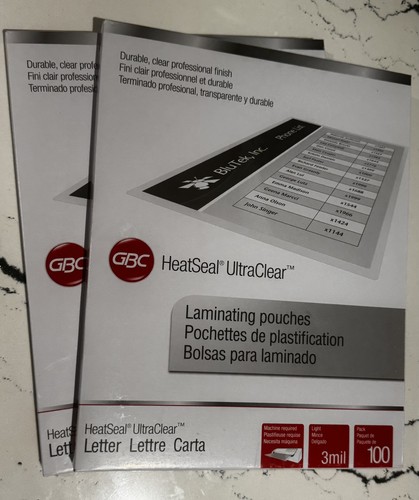 Gbc heatseal - (2, confezioni)