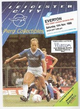 Programma Leicester City - Everton 1986