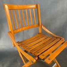 sedia pieghevole in legno Fratelli Reguitti, design, anni '60, PERFETTA