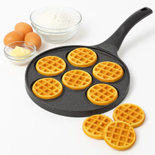 Padella per waffle  26 cm per piano cottura ad induzione elettrico alogeno gas