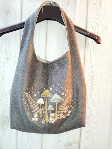 Borsa lana ricamata colore - borsa,