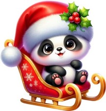 Decalcomania adesivo vinile stile panda arte da parete camera da letto decorazione vivaio