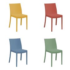 Sedia Da Esterno PERLA In Polipropilene Design Impilabile