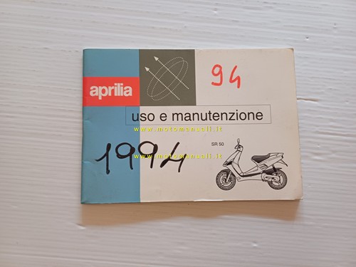 Aprilia 1994 manuale uso - sr,