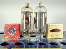 Coppia Sylvania 6LB6 6JC6C strettamente abbinati testati come tubo NOS