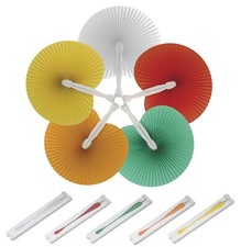 50 PZ ventagli ARCOBALENO 10