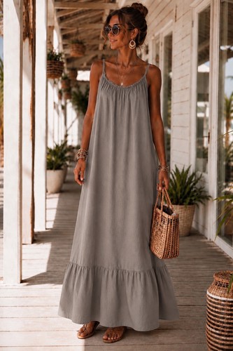 Maxi abito donna cotone estivo