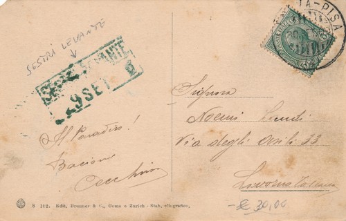 Italia 1909 cartolina - italia,