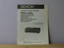 Denon PMA-320A Manuale di