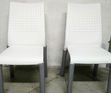 SEDIE PELLE BIANCA CIACCI MOD. ROYAL KREATY SEDIE DESIGN STUPENDE