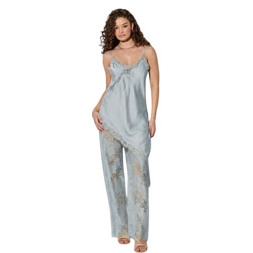 Set pizzo cami raso gamba