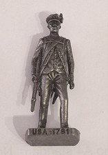 Soldatini uovo Kinder Metallfiguren datati scame USA 1781 ferro