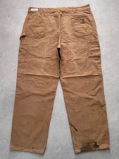 Carhartt Pantaloni Vintage Uomo Carpenter Workwear Made in USA 42x32