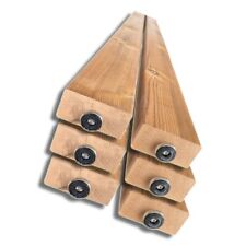 Set 6 Listelli Decorativi da Esterno da 300 cm per Divisori, Frangisole, 45x90mm