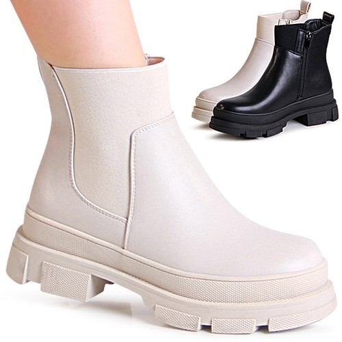 Stivaletti chelsea con plateau - stivaletti,