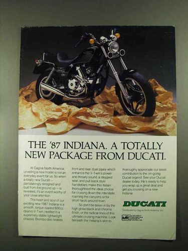 1987 ducati indiana motorcycle - ducati,