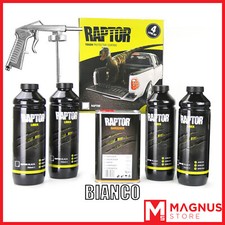 U-Pol Raptor Kit Vernice Protettiva bedliner 4L+ Pistola - BIANCO