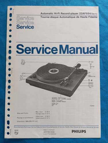 Philips 22af684 hifi record - philips,