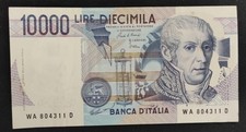 Italy 10,000 Lire banknote
