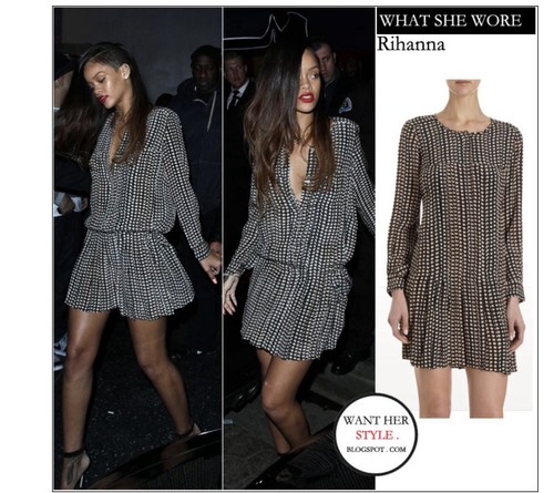 Abito rihanna isabel marant - rihanna,