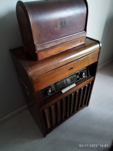Radio giradischi antico braun - giradischi,